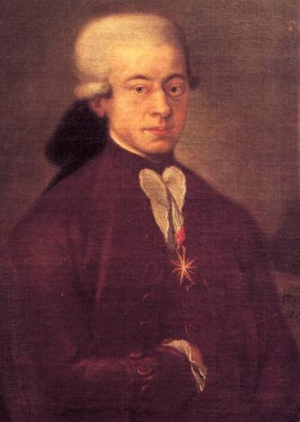 The Bologna Mozart, Age 21, 1777, artist unknown